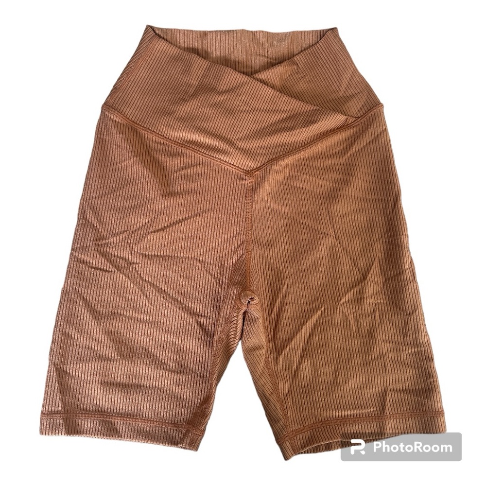 Aerie offline real me 7” crossover ribbed bike shorts